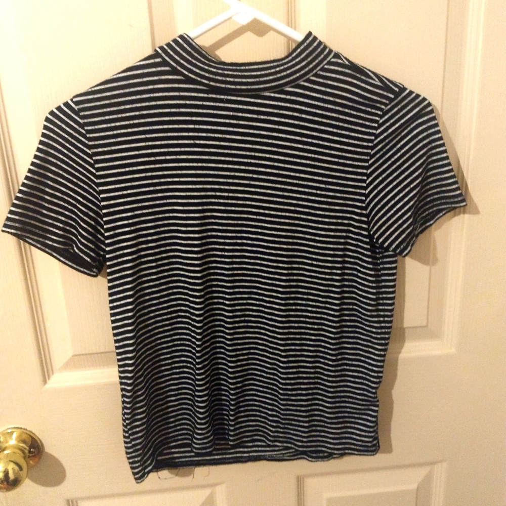 mock neck tee shirt